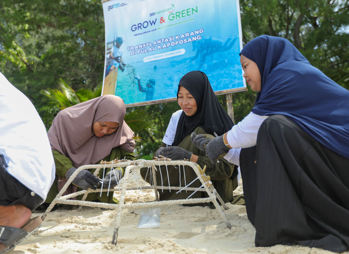 BRI Menanam–Grow & Green di Pulau Kapoposang: Sinergi Masyarakat & Perbankan Lestarikan Surga Bawah Laut