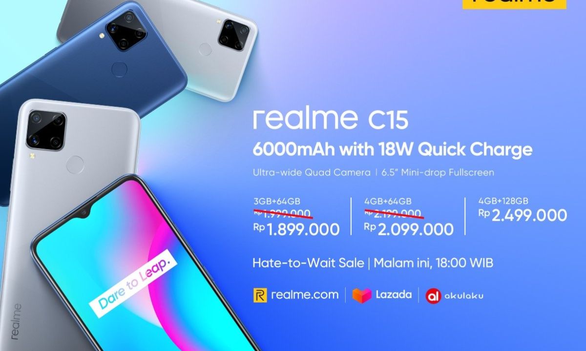 Wah! Sistem Keamanan Ganda di Realme C15: Fingerprint dan Face Unlock, Aman dan Praktis!