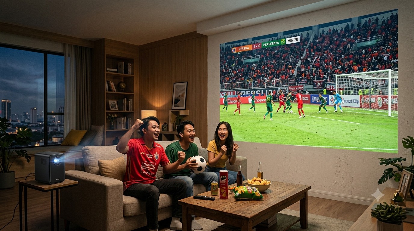 TV 85 Inci Kelihatan Mini, 3 Proyektor Ini Bikin Nobar Jadi Raksasa!