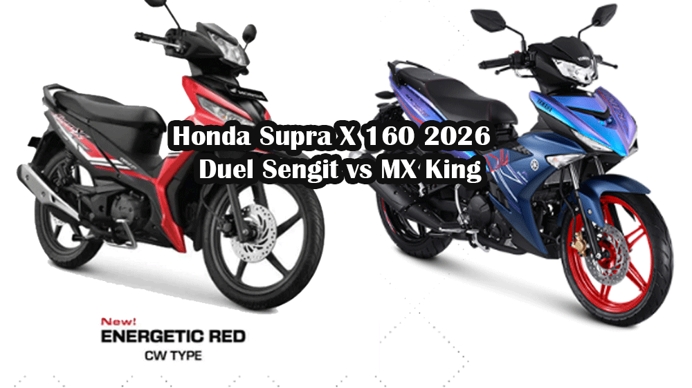 Honda Supra X 160 2026 Makin Sporty! Desain, Performa, BBM & Duel Sengit vs MX King