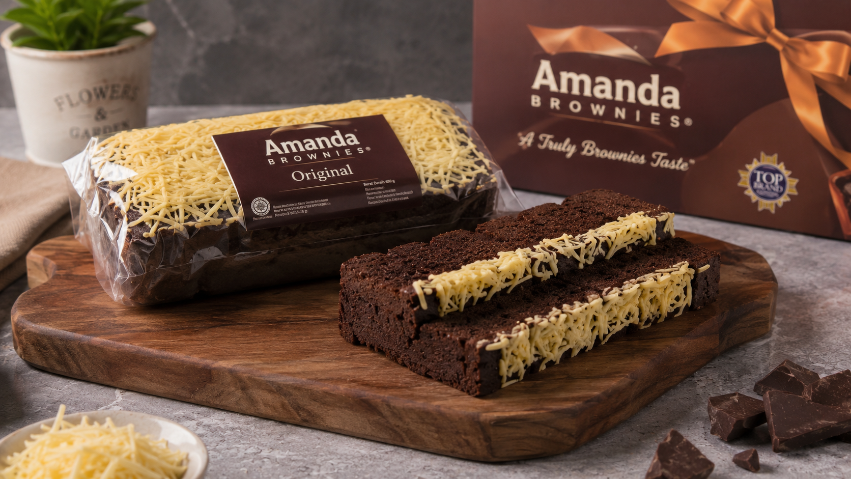 Bukan Cuma Cokelat, Ini Ragam Brownies Amanda dengan Topping Menarik