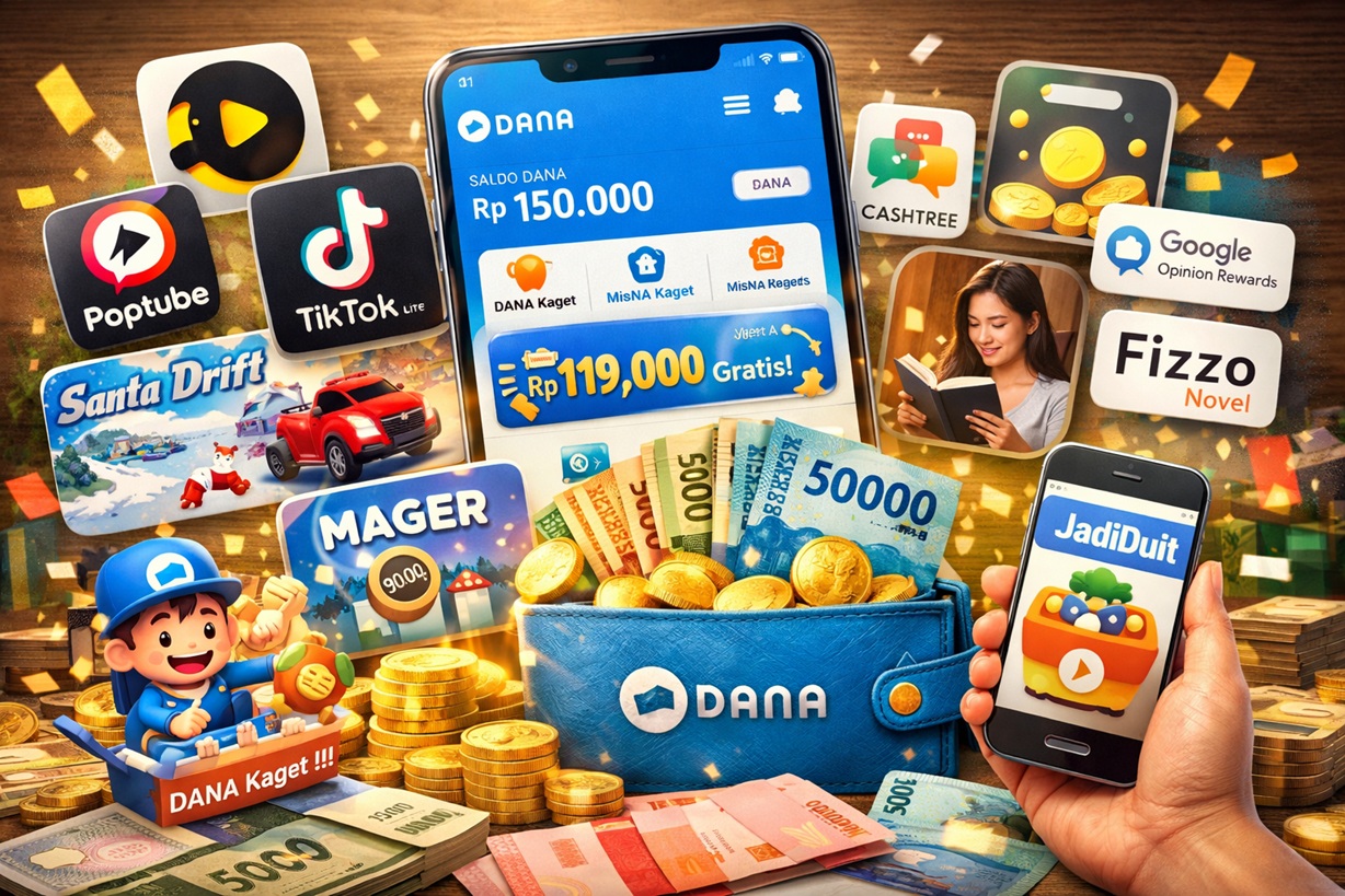 11 Aplikasi dan Game Penghasil Saldo DANA Gratis Populer yang Terbukti Membayar pada 13 Januari 2026