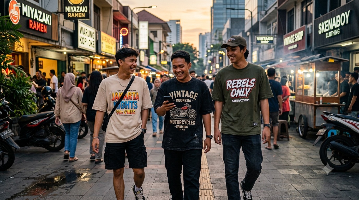 Dari TikTok ke Jalanan: Ini Model Kaos Pria Paling Dicari Anak Skena!