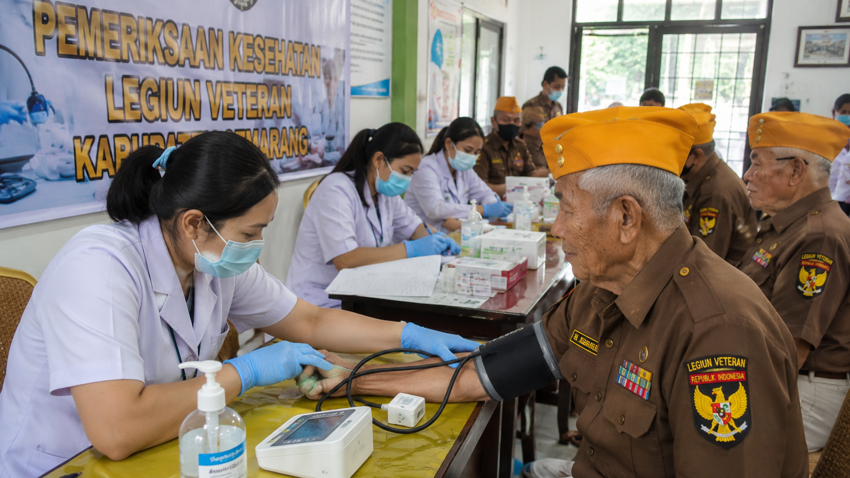 Aksi Nyata Peduli Veteran, Pemeriksaan Kesehatan Berlangsung Penuh Kehangatan
