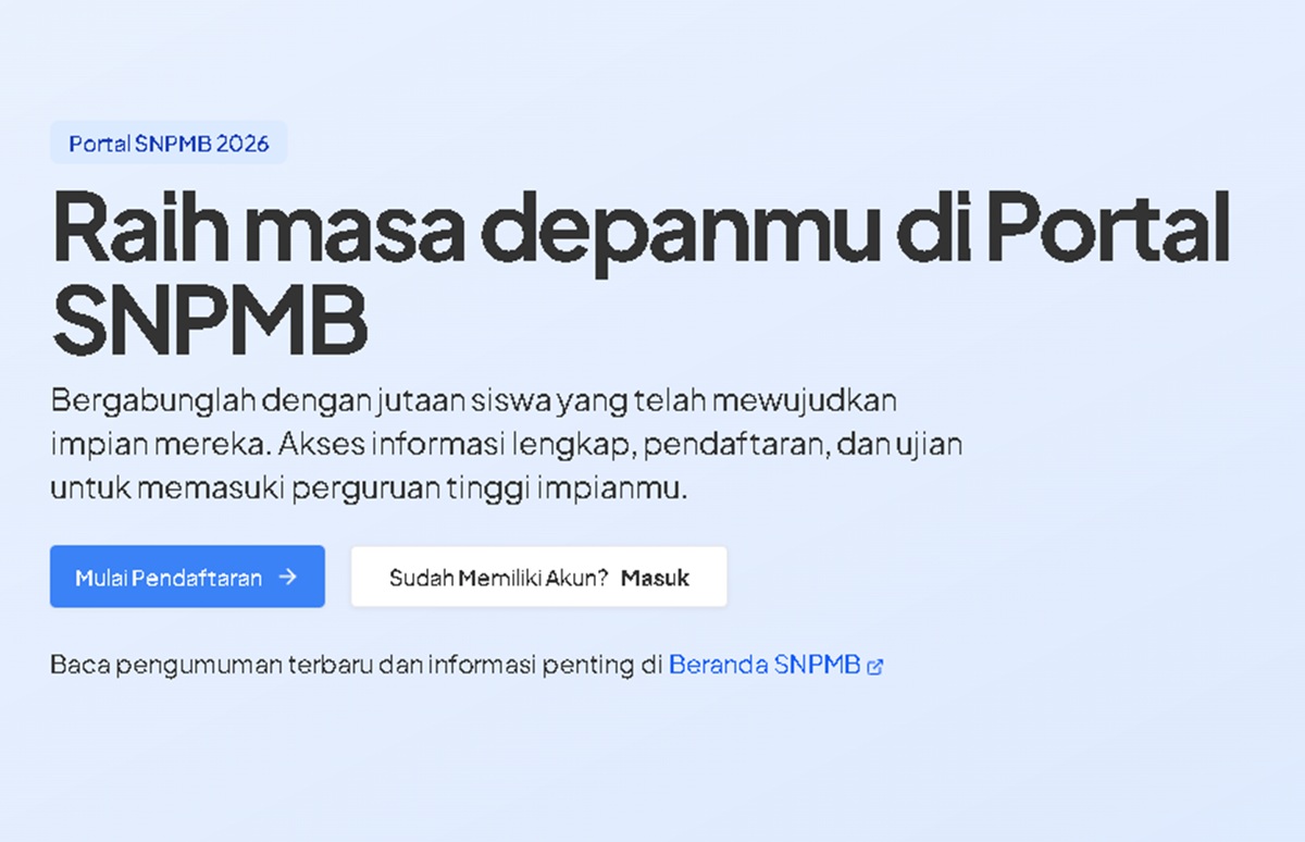 Biaya UTBK-SNBT 2026 Resmi Rp200 Ribu, Ini Syarat dan Cara Bayarnya