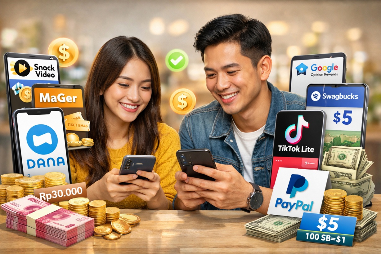 5 Aplikasi Ini Bisa Hasilkan Saldo DANA dan Dollar di Januari 2026