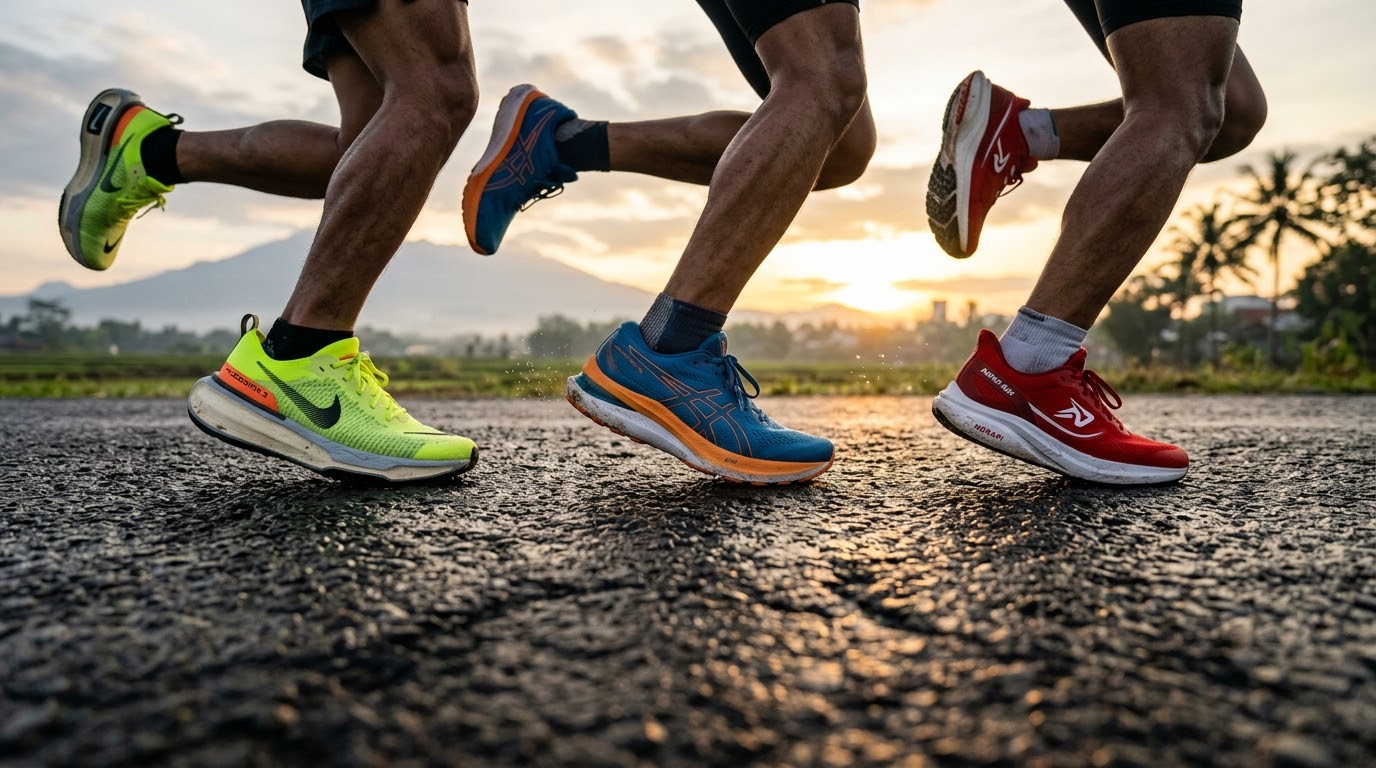 Rahasia Performa Pelari: Pilihan Sepatu Lari Berbantalan Empuk dan Berbobot Ringan