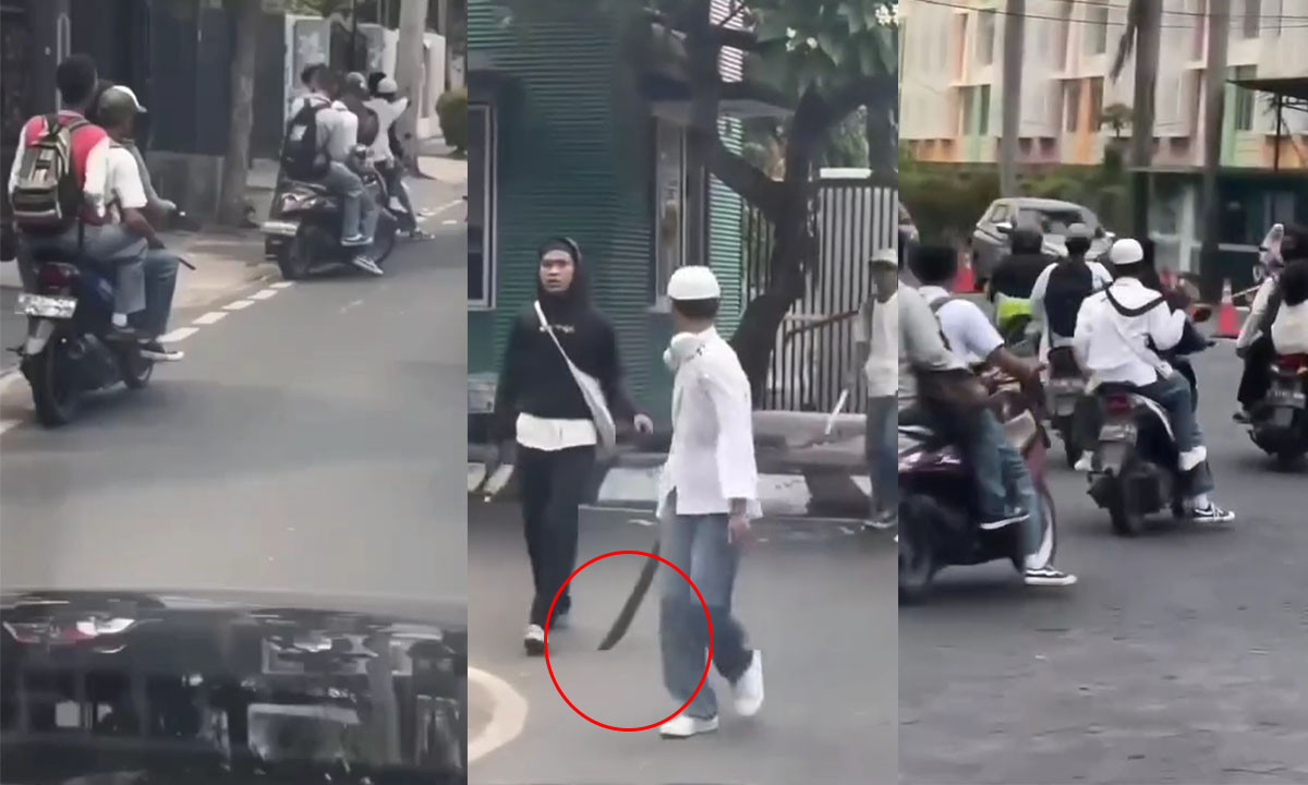 Sok Jago! Sekelompok Pelajar SMA Bawa Sajam, Diduga akan Aksi Tawuran di Jakarta Barat, Begini Kejadiannya !