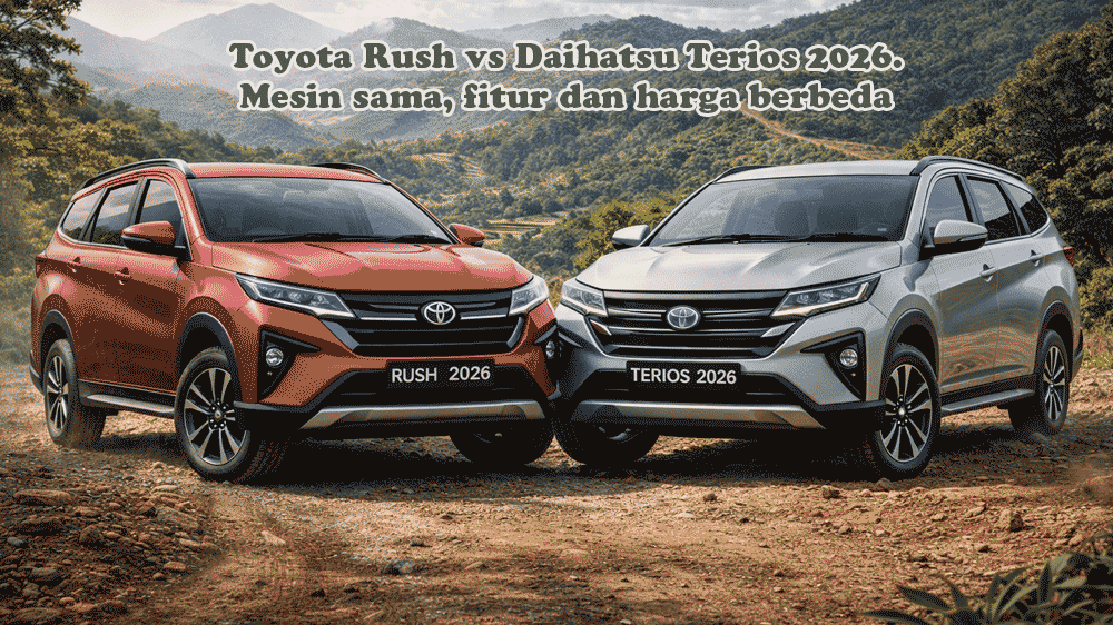 Toyota Rush vs Daihatsu Terios 2026: Mesin Sama, Tapi Pilihan Bisa Sangat Berbeda