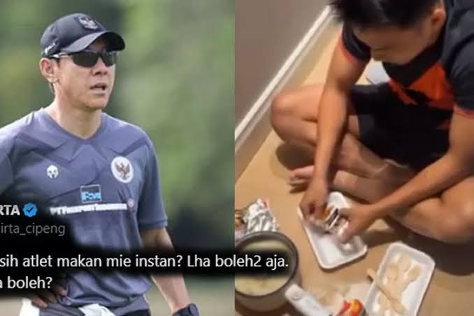 Witan Sulaeman Bersama Marcelo Kedapatan Makan Mie Instan. Ditegur Pelatih Sampai Dapat Cibiran Dari Netizen.