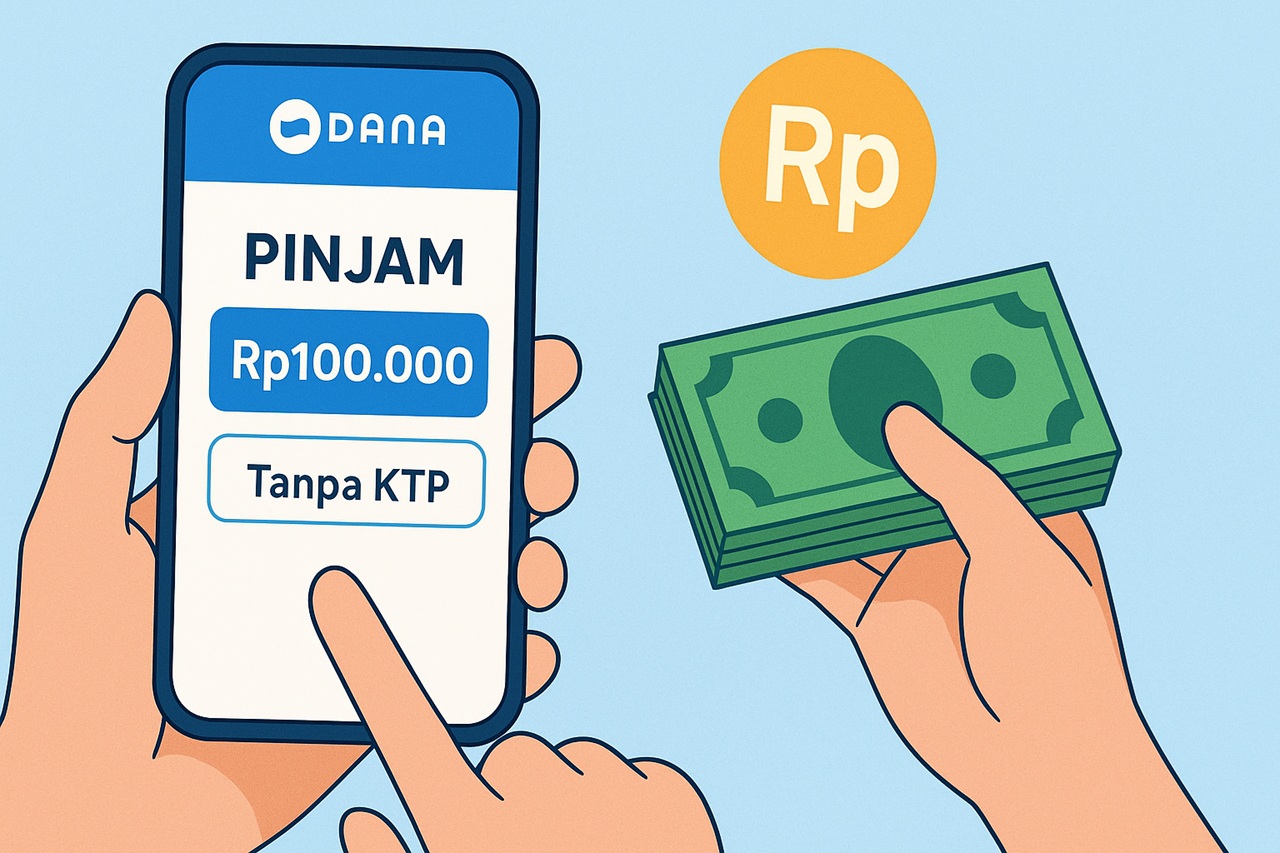 Pinjam Saldo DANA Rp100.000 Tanpa Unggah KTP, Begini Cara Aman dan Legalnya