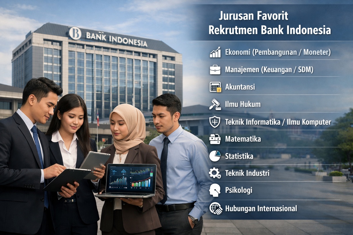 10 Jurusan Kuliah yang Paling Banyak Mengantarkan Lulusan Bekerja di Bank Indonesia