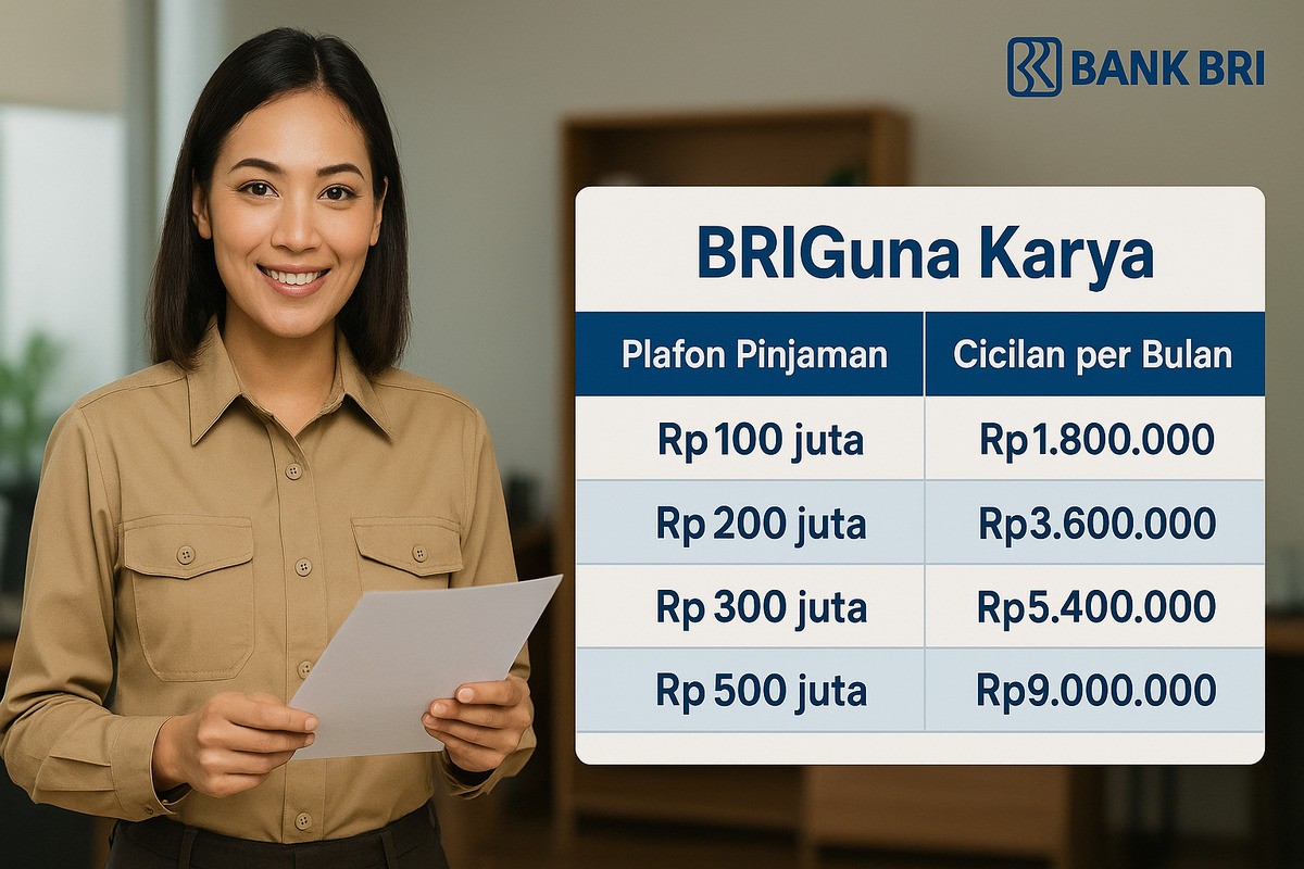 Pinjaman Bank BRI Tanpa Agunan untuk PNS dan PPPK: Plafon hingga Rp500 Juta