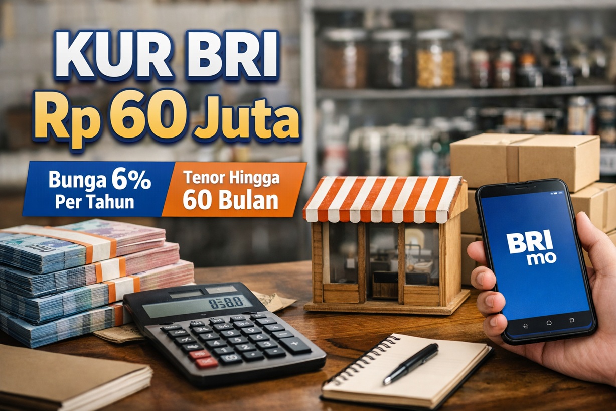 Cicilan Mulai Rp1,3 Juta, Ini Rincian Pinjaman KUR BRI Rp60 Juta Bunga 6 Persen