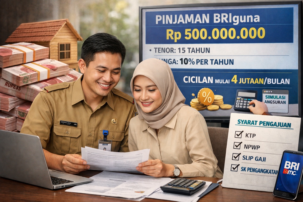 Anda Bisa Cairkan Pinjaman Rp 500 Juta Modal Gaji Payroll BRI, Ini Skema Kredit BRIguna Bagi PNS PPPK