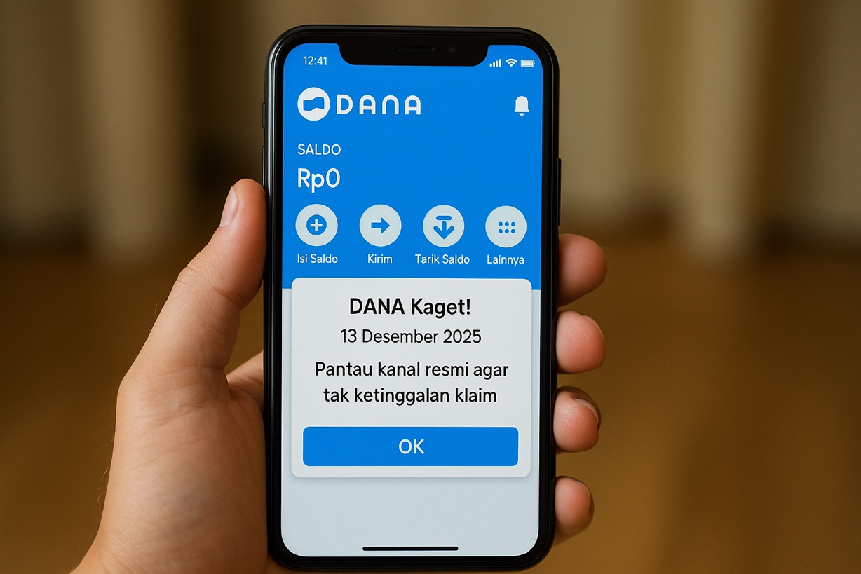 Link DANA Kaget Siang Ini, 13 Desember 2025: Pantau Kanal Resmi agar Tak Ketinggalan