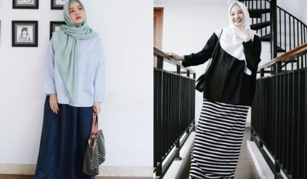 Keren! Tunik dan Rok Denim: Inspirasi OOTD Syar'i yang Stylish ala Natasha Rizky