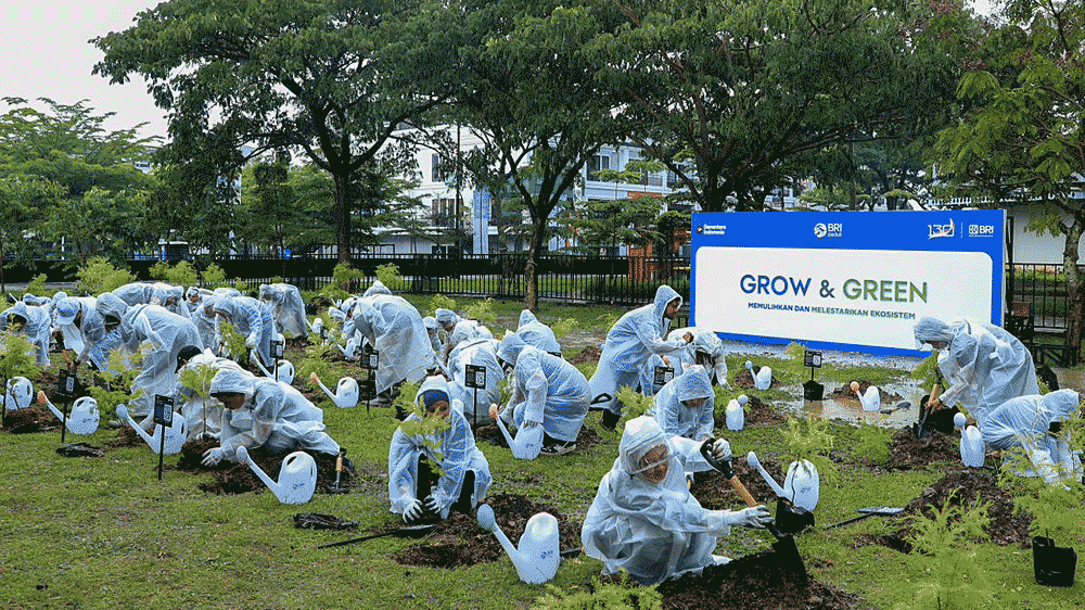 BRI Perkuat Langkah Hijau: 3.000 Pohon Ditanam, Masyarakat Diajak Bergerak untuk Bumi 