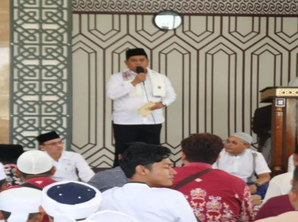 Sosok Ikon Kharismatik Banyuasin Resmikan Masjid Ponpes Darus Su'ada 