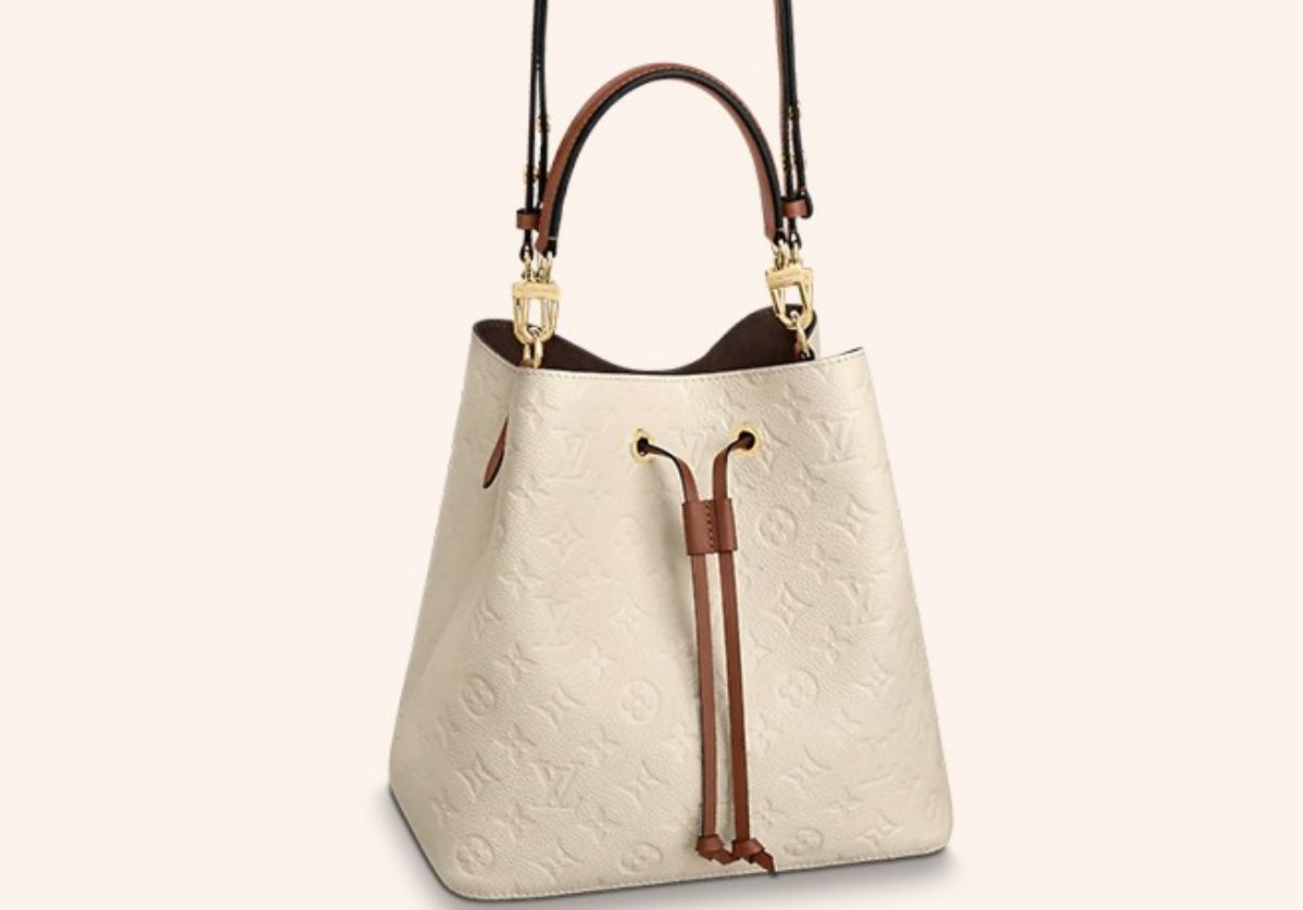 Wow Unik Nih! Tas Bucket Louis Vuitton Neonoe MM Empreinte Leather Creme: Memiliki Elegansi Fashionnable Lho!