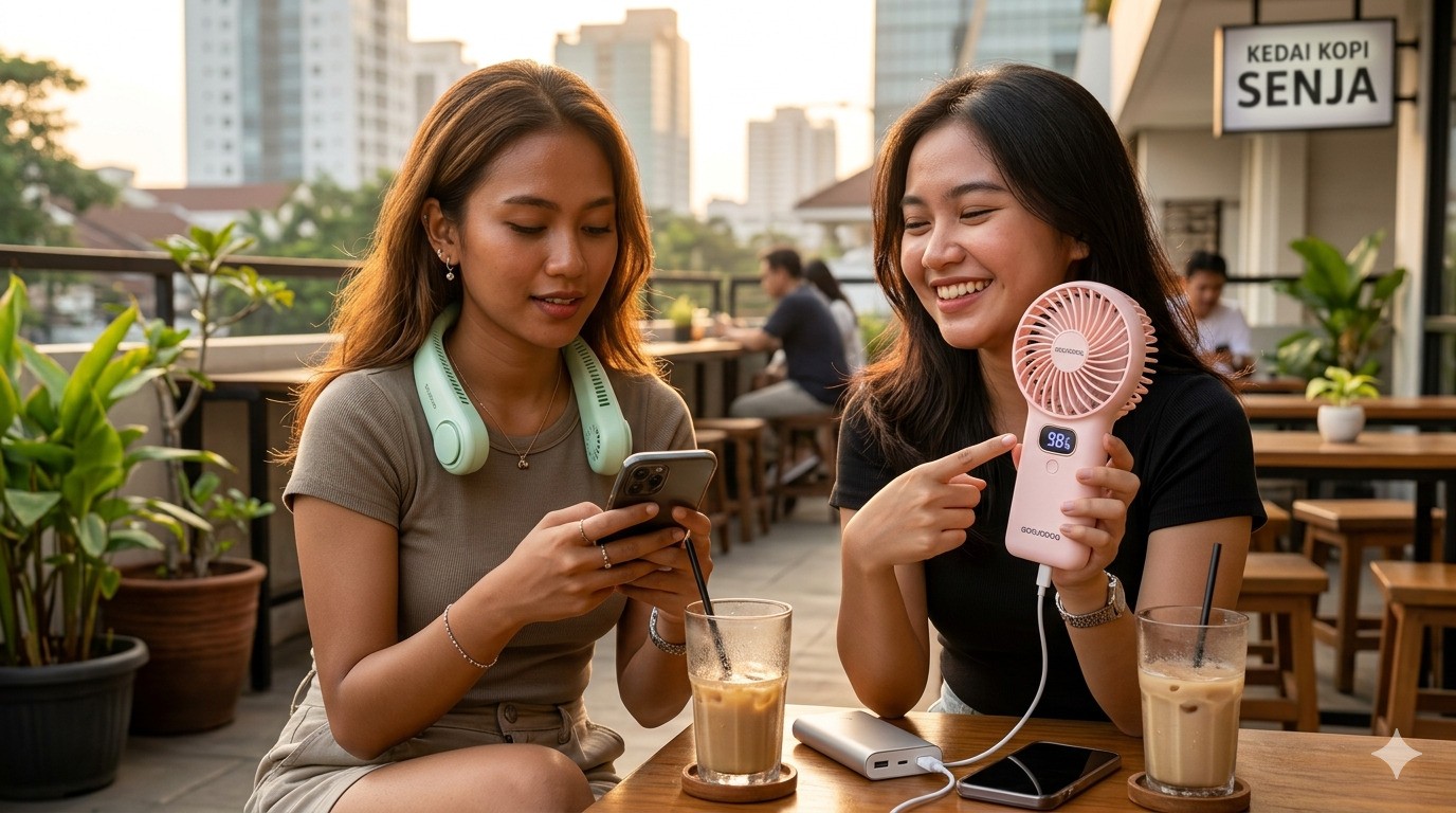Kipas Goojodoq: Penyelamat Leher dari Sengatan Polusi dan Cuaca Ekstrem!