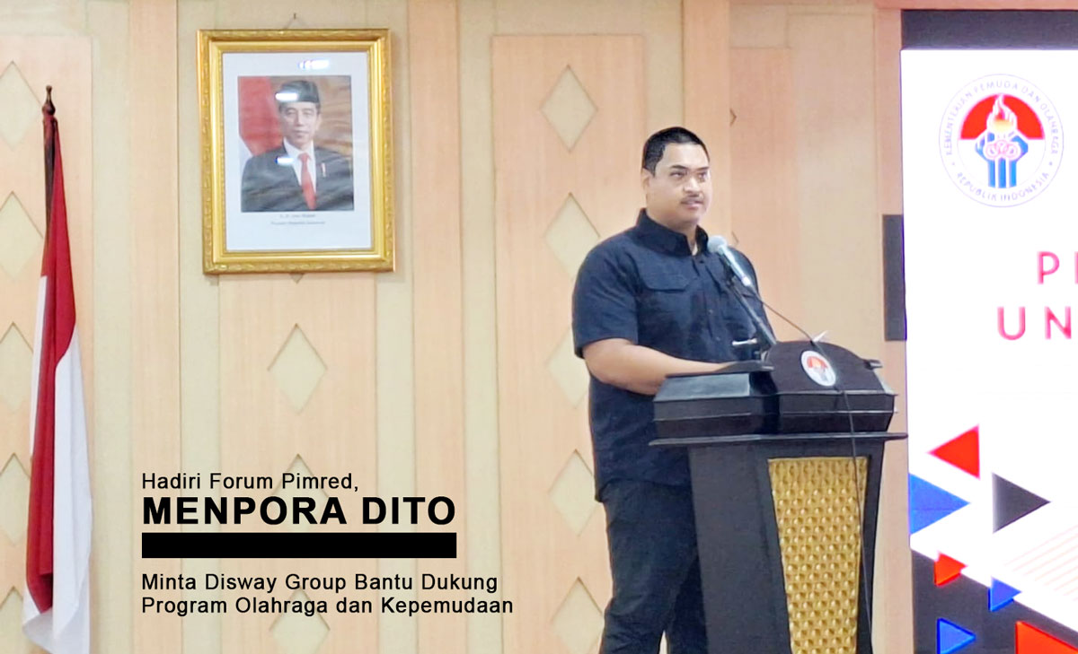 Hadiri Forum Pimred, Menpora Dito Minta Disway Group Bantu Dukung Program Olahraga dan Kepemudaan