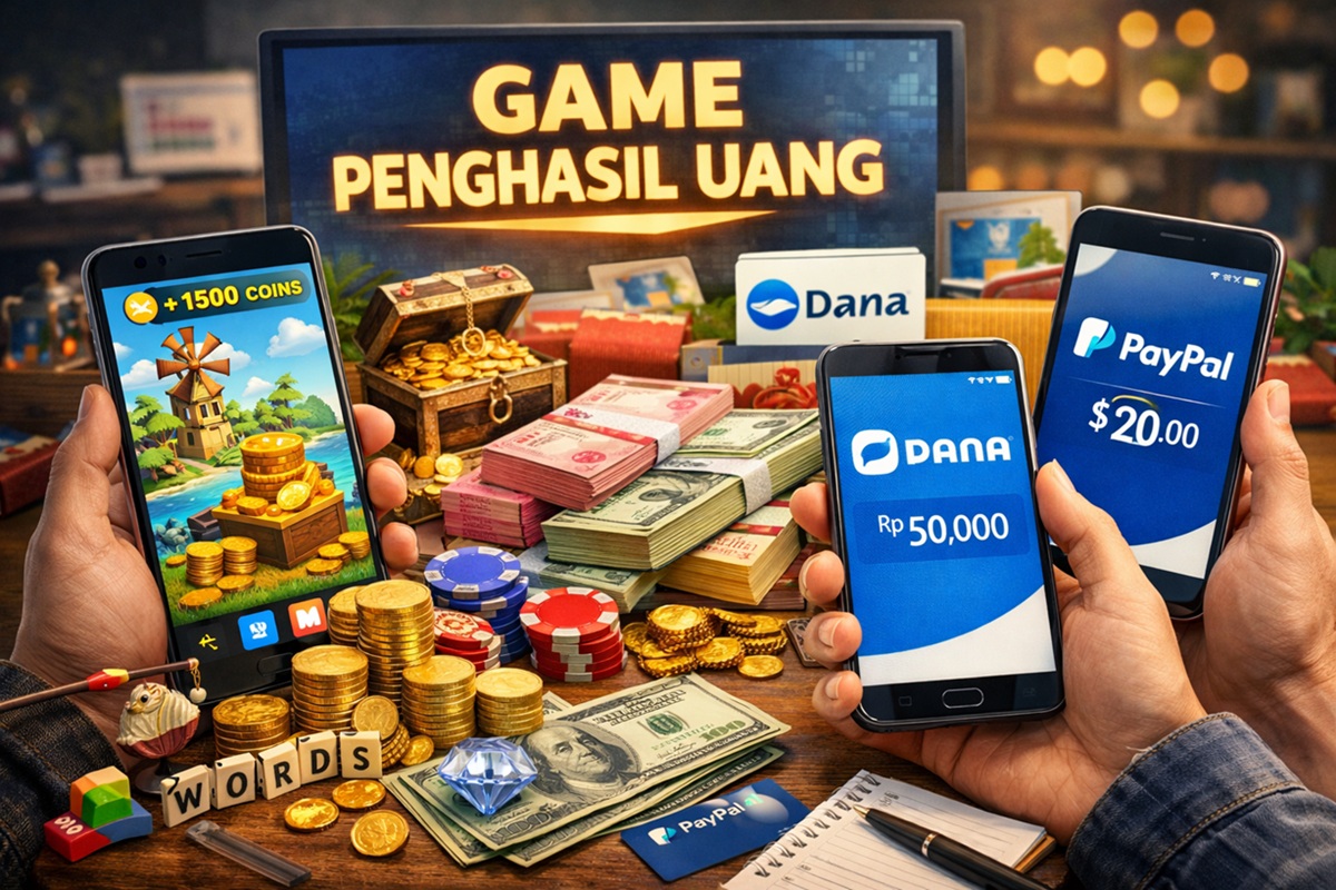 Daftar Game Populer yang Diklaim Menghasilkan Saldo DANA dan Dollar PayPal di Awal 2026