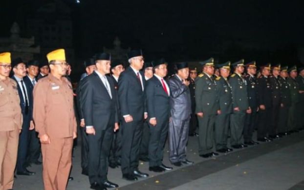 Peringatan Renungan Suci HUT RI-78 di Taman Makam Pahlawan Siguntang Palembang