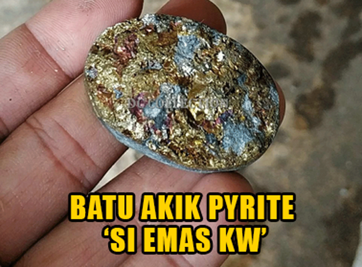 Yuk Kenali, Batu Akik Pyrite ‘si Emas KW’ yang Mitosnya Bawa Kesuksesan