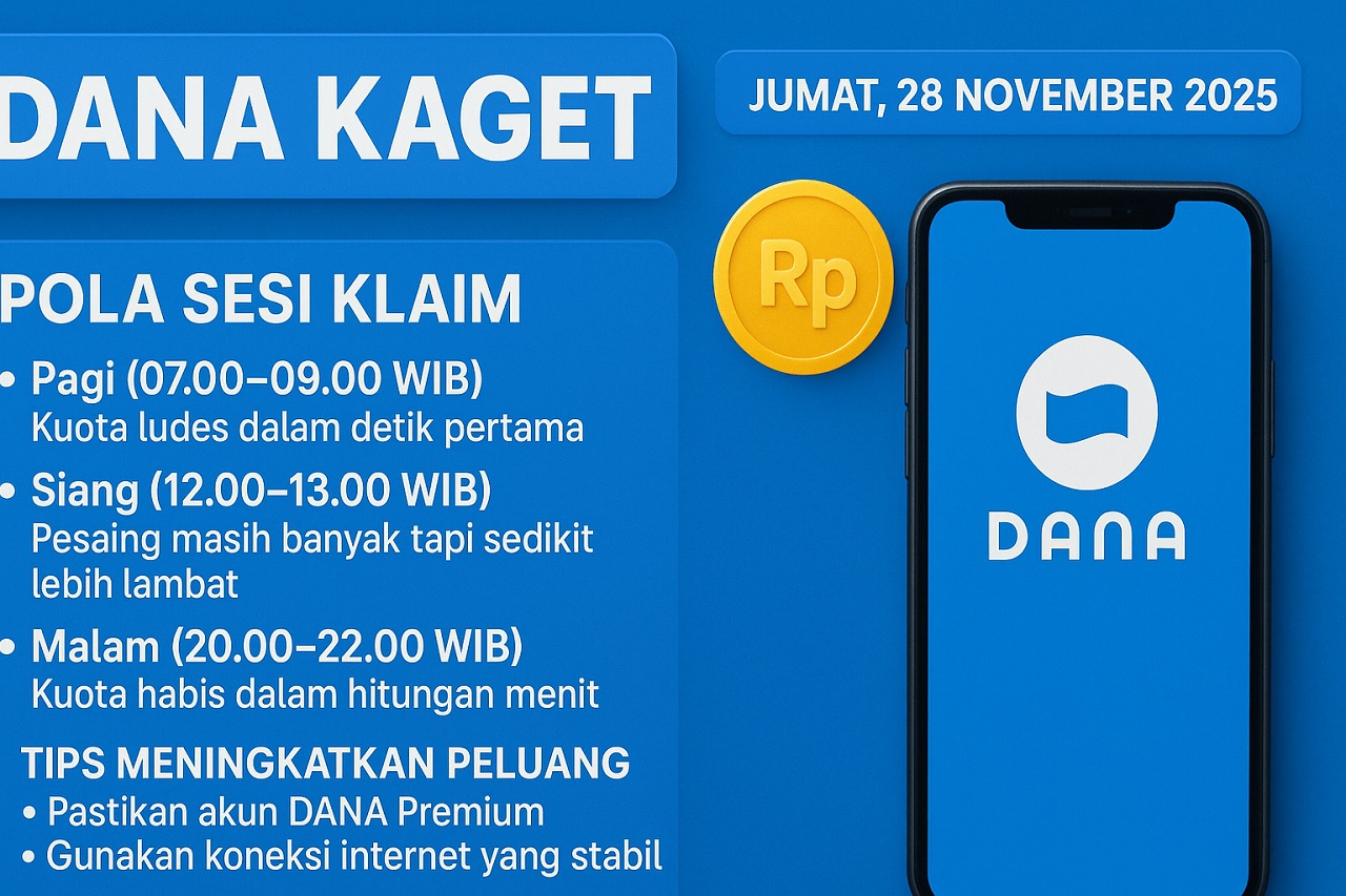 Mau Menang DANA Kaget? Ini Jam Paling Ganas yang Wajib Kamu Pantau