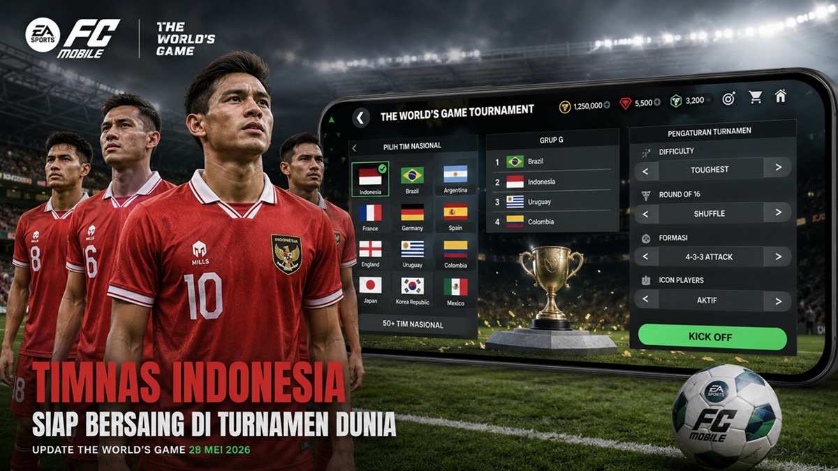 Cara Main Timnas Indonesia di Mode Turnamen Global FC Mobile Update The World's Game 2026