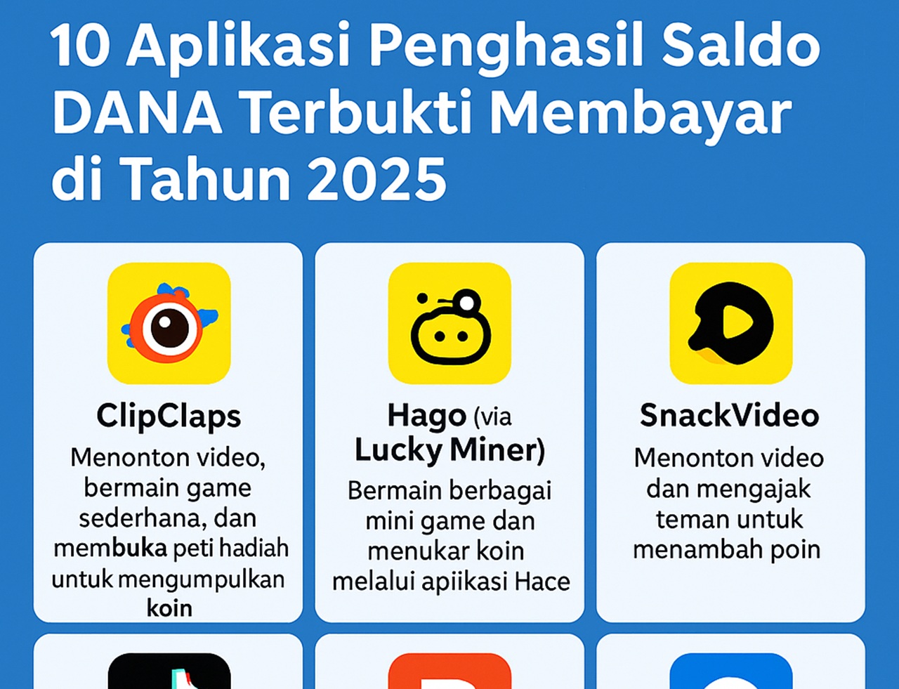 10 Aplikasi Penghasil Saldo DANA Terbukti Membayar di Tahun 2025