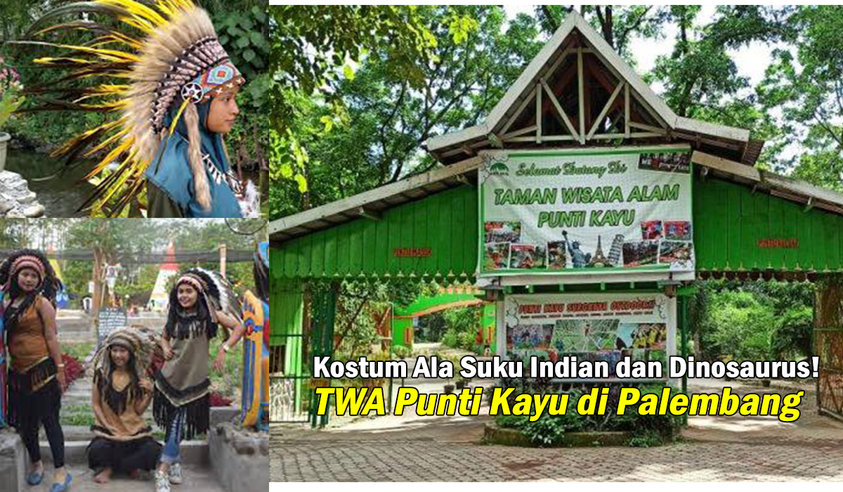Wahana Baru! TWA Punti Kayu di Palembang, Punya Kostum Ala Suku Indian dan Dinosaurus! Cek Yuks