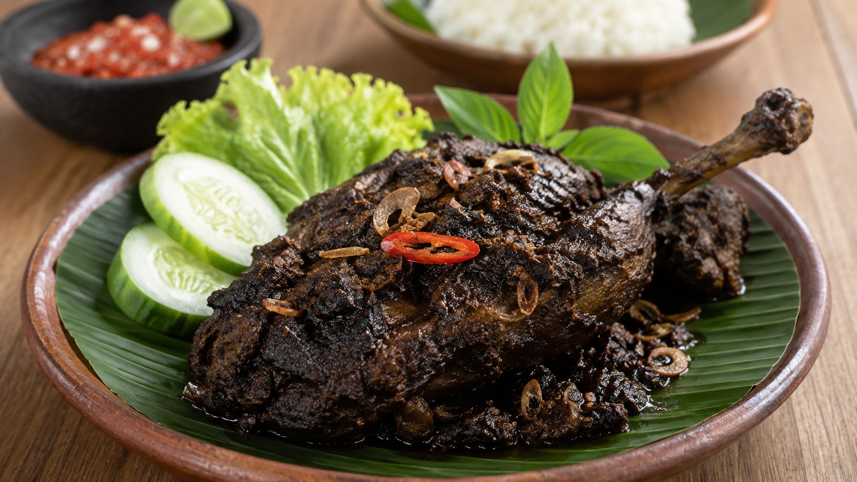 Resep Bebek Madura Bumbu Hitam, Gurih Pedas dan Dagingnya Empuk
