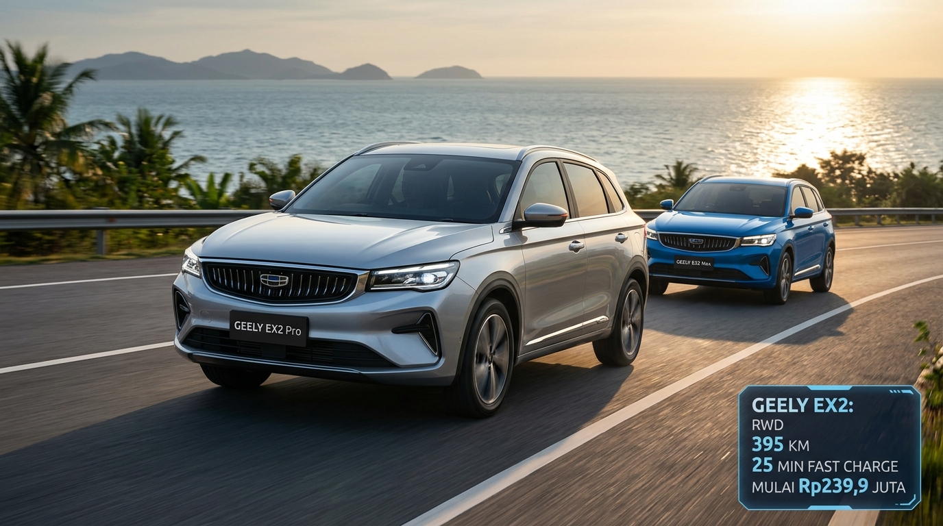 Geely EX2 World-Class Drive Terbaru: Mobil Listrik Kompak dengan Harga di Bawah Rp300 Juta