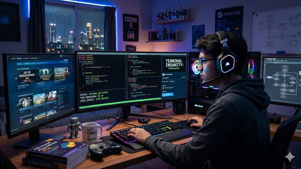 Ngoding Tapi Seru? Ini Deretan Game Coding Steam 2026 yang Wajib Kamu Coba!