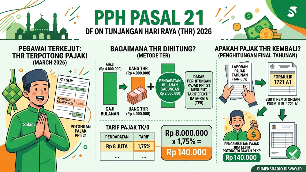 Kenapa THR 2026 Dipotong Pajak? Ini Penjelasan Lengkap PPh 21 yang Wajib Dipahami Karyawan