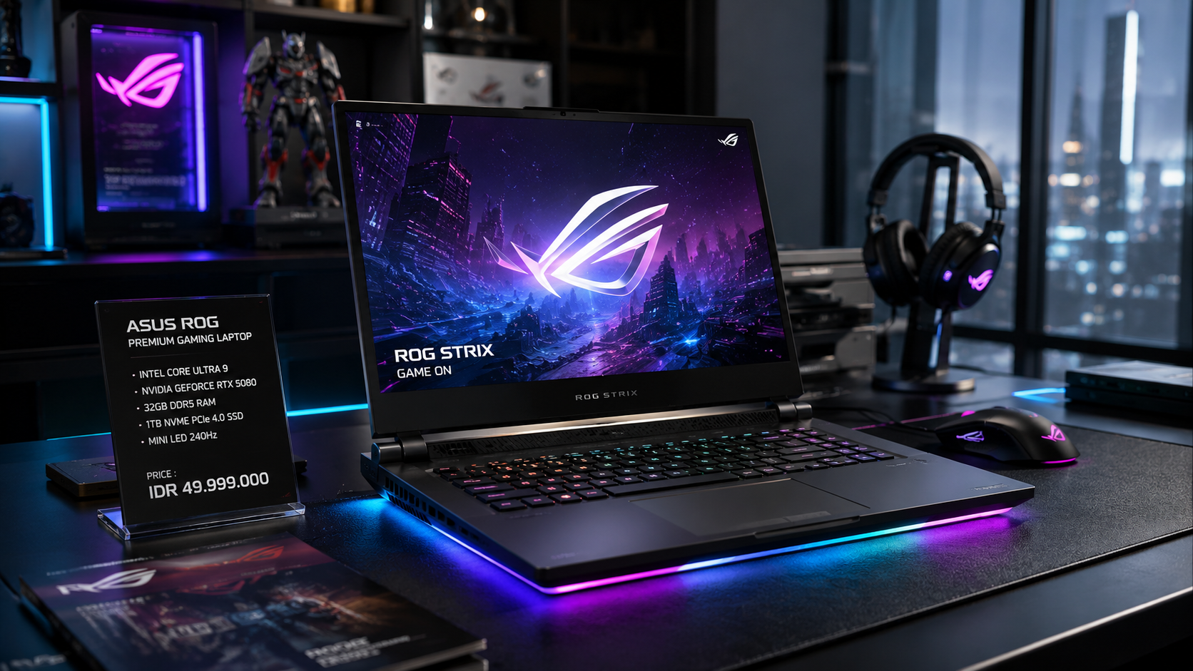 Spek Dewa! Laptop ROG Harga Rp50 Juta Siap Libas Game AAA dan AI