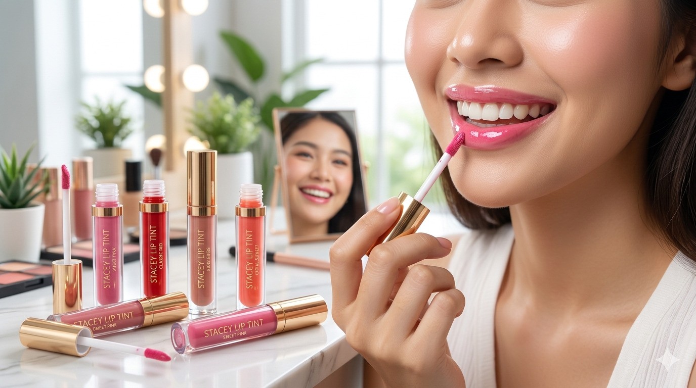 Stacey Lip Tint Rilis Varian Baru, Bibir Auto Plump Seharian!
