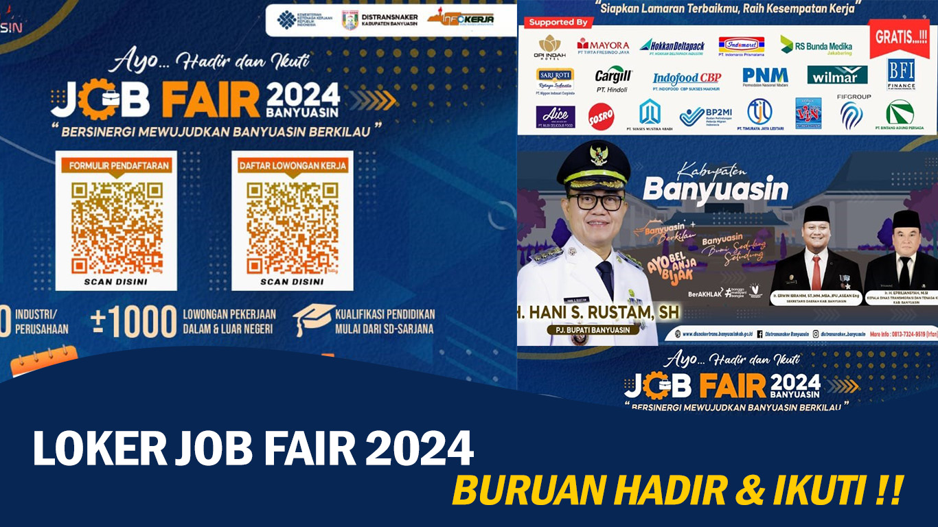 Catat Jadwal dan Lokasinya! Pemkab Banyuasin Gelar Job Fair 2024, 1000+ Loker Menanti Anda, Gratis Lho!