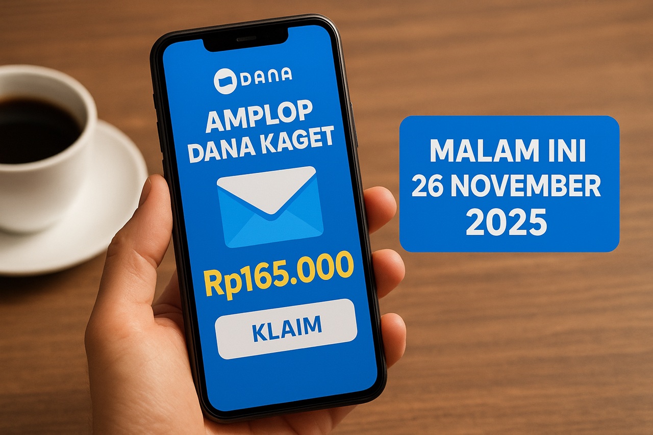Amplop DANA Kaget Malam Ini: Buruan Klaim Saldo Gratis hingga Rp165.000