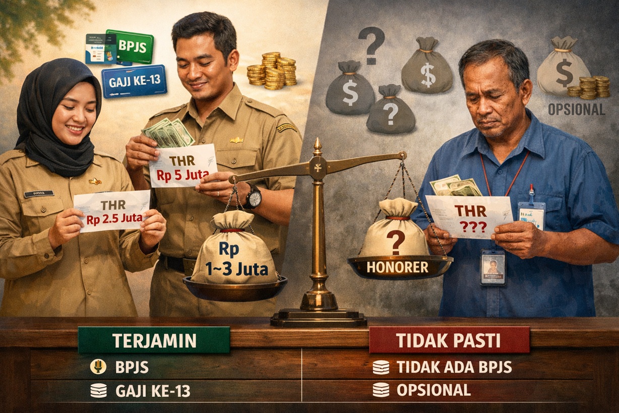 Skema THR PPPK Paruh Waktu dan Honorer: Perbedaan Hak, Nominal, dan Kepastian