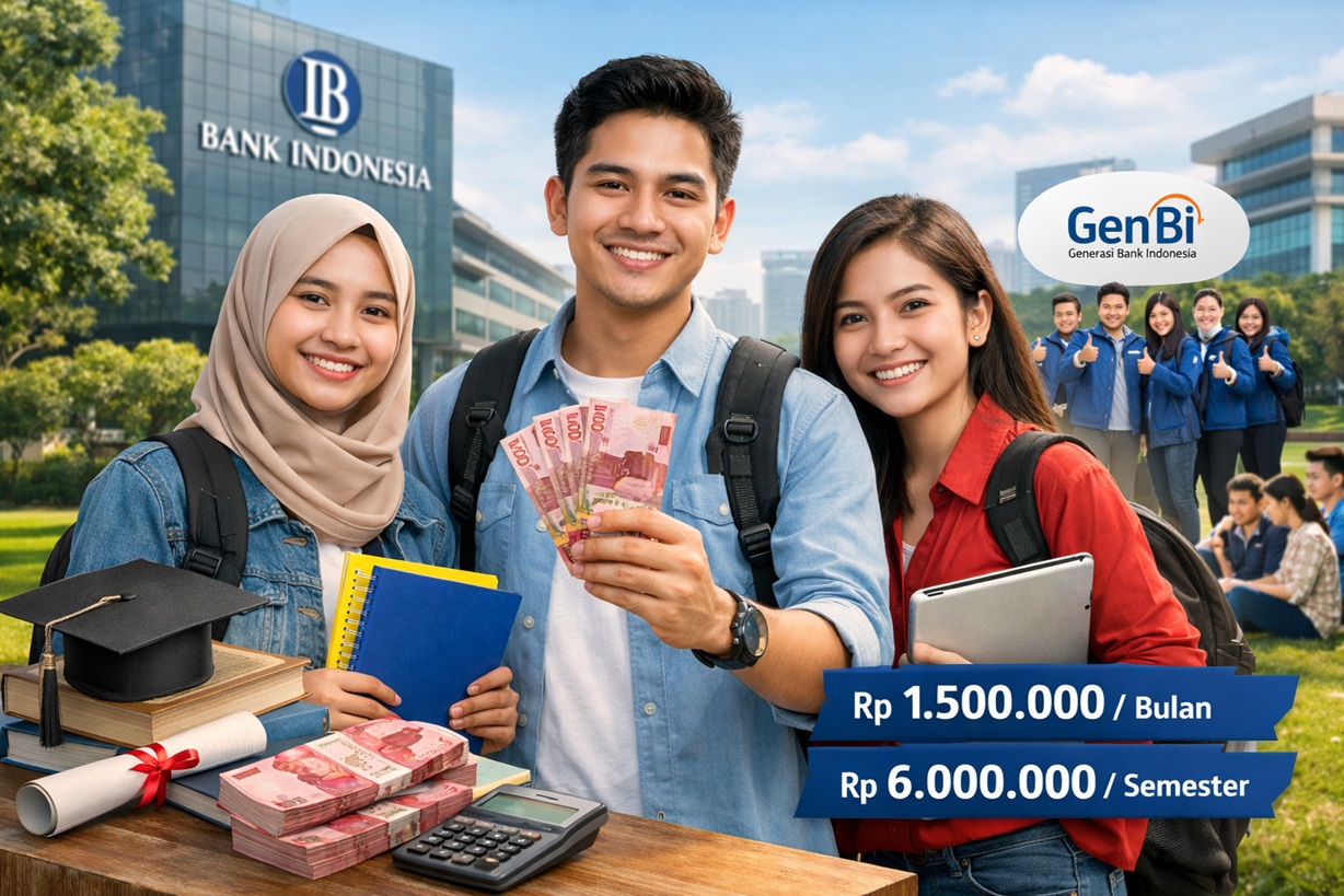 Manfaat Beasiswa Bank Indonesia 2026: Terima Uang Saku Hingga Rp1,5 Juta per Bulan