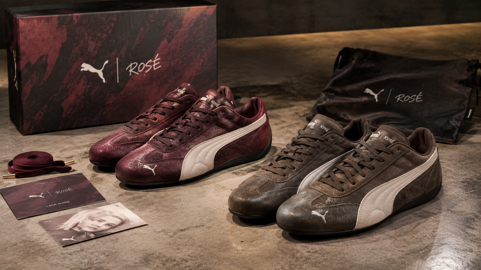 Sneakers PUMA dan ROSÉ Tampil Elegan dengan Warna Burgundy