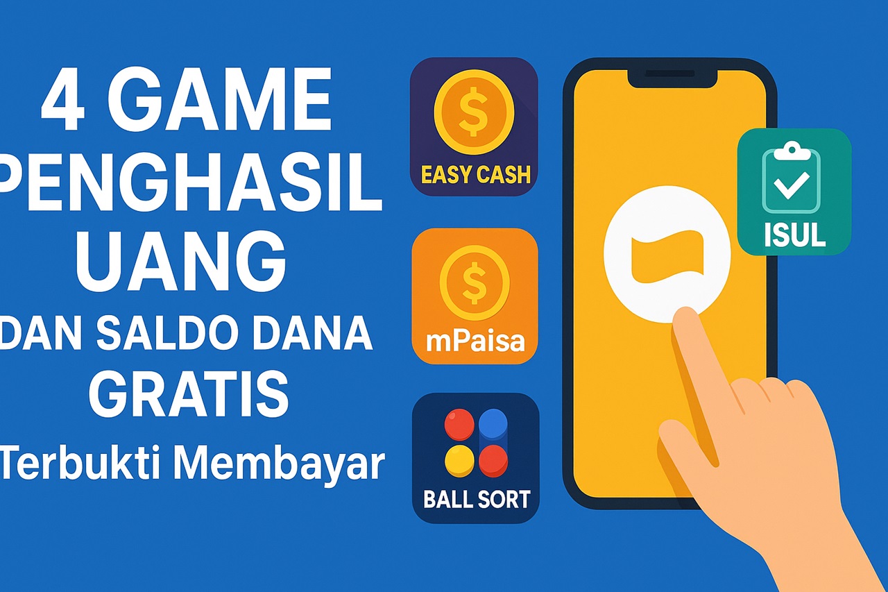 4 Game Penghasil Uang dan Saldo DANA Gratis yang Terbukti Membayar di 7 November 2025