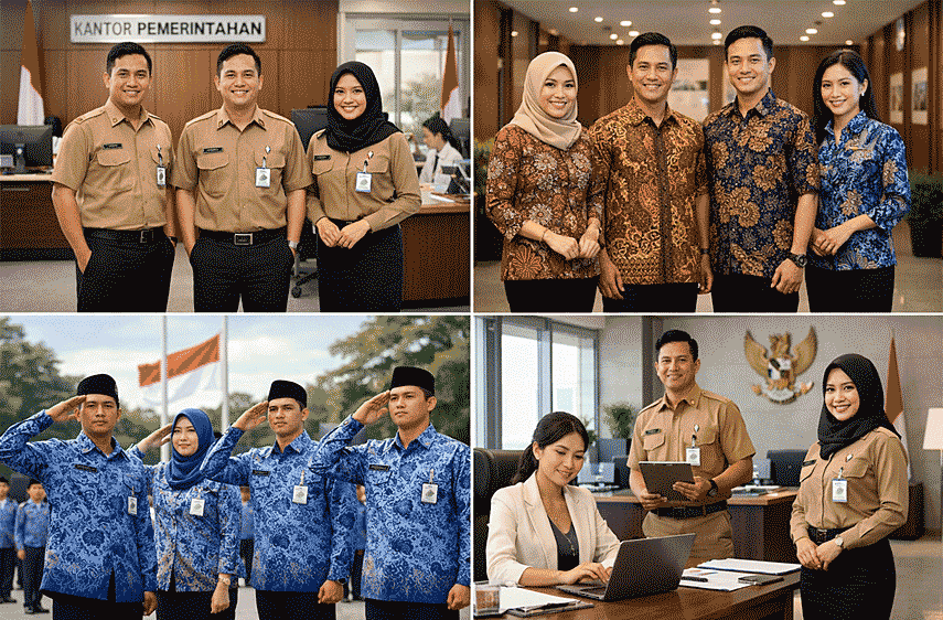 Seragam ASN Favorit 2025–2026: Mengapa PDH Khaki Jadi Paling Percaya Diri, Batik Disukai, dan Tren Khaki-Hitam