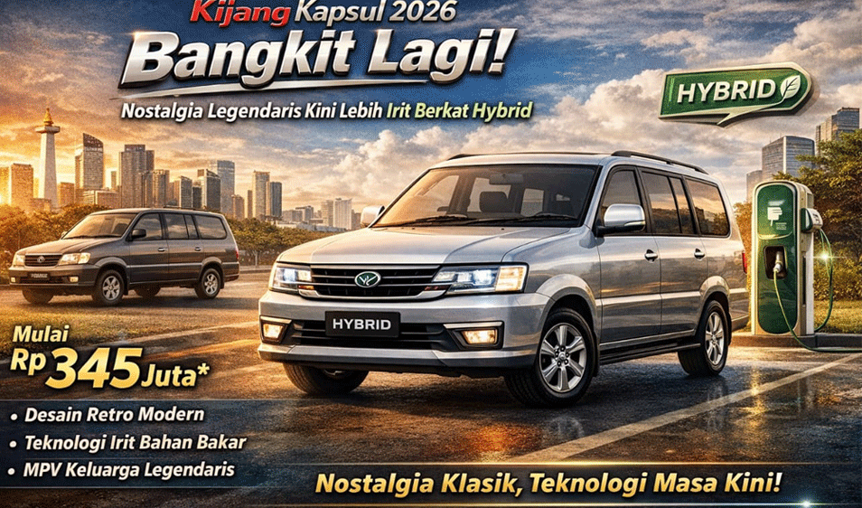Kijang Kapsul 2026 Bangkit Lagi, Nostalgia Legendaris Kini Lebih Irit Berkat Hybrid