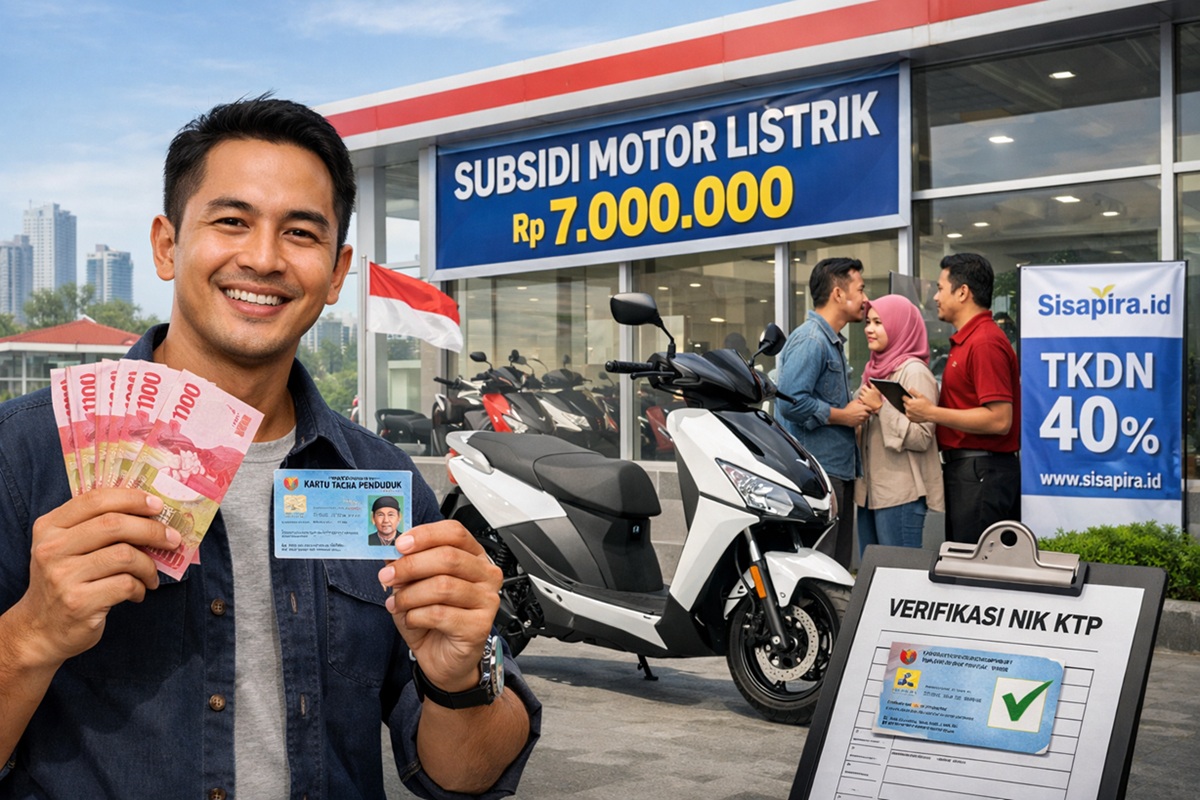 Dapatkan Motor Listrik dengan Subsidi Rp7 Juta, Cek Syarat dan Cara Klaimnya!