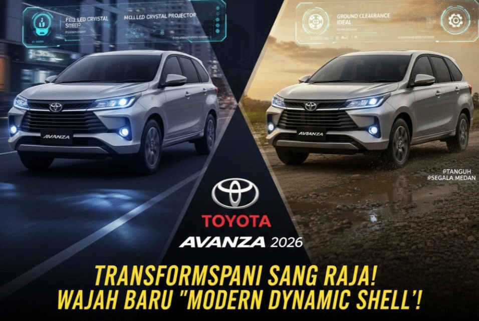 ​Transformasi Sang Raja! Toyota Avanza 2026 Hadir dengan Wajah  Modern Dynamic Shell yang Lebih Mewah dan Inti