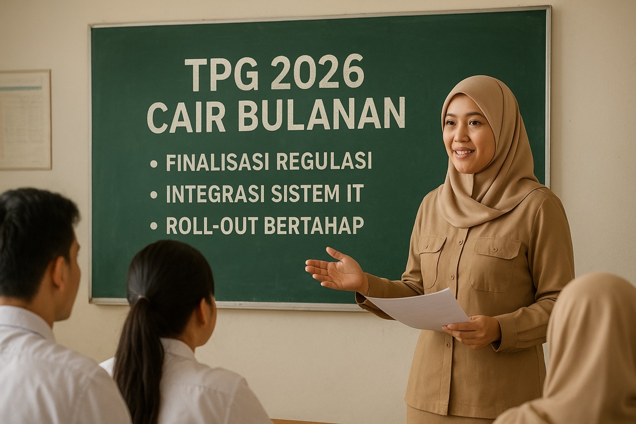 TPG 2026 Cair Bulanan, Guru Dapat Kepastian Pemasukan yang Lebih Teratur